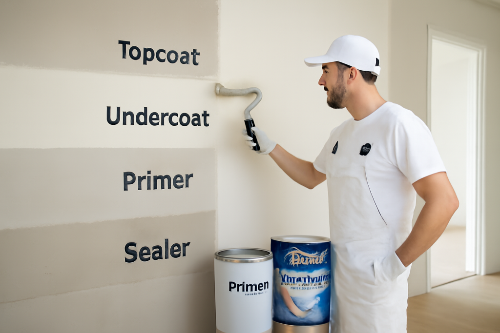 Sealer → Primer → Undercoat → Topcoat