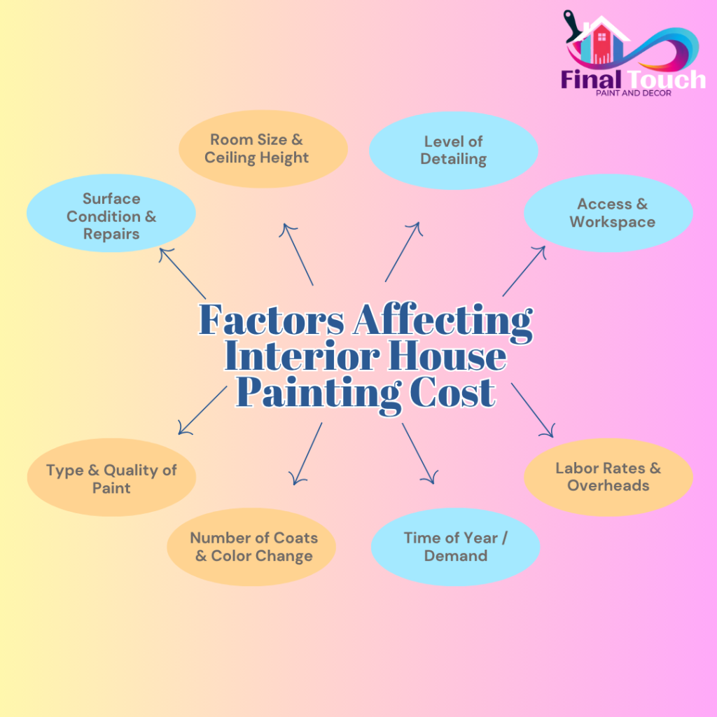 factors affecting interior house painting cost