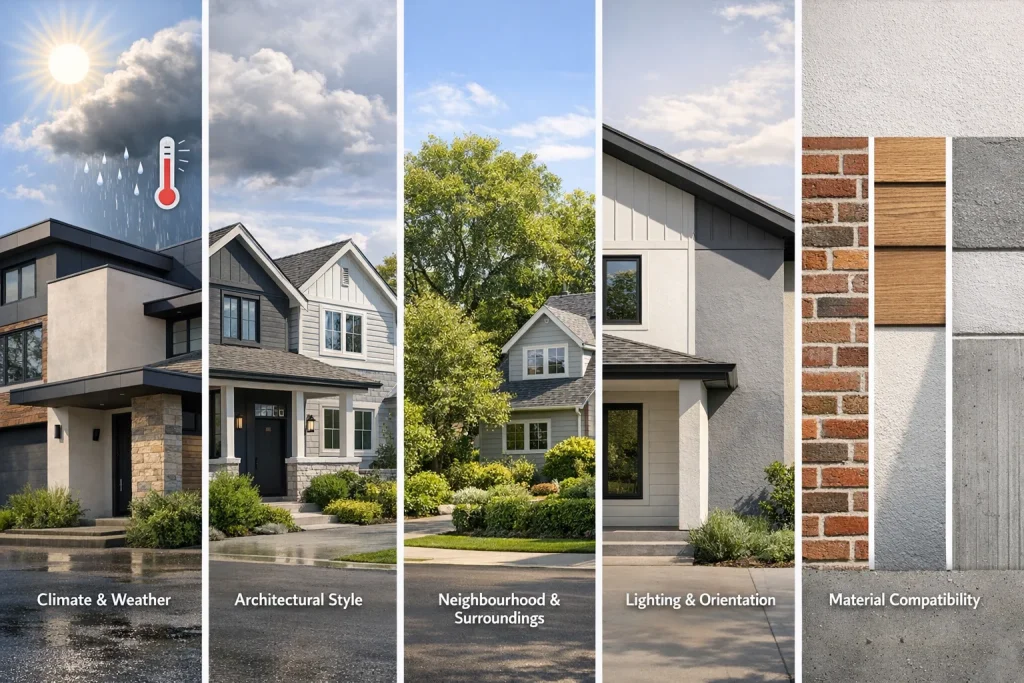 5 Key Factors to Consider When Choosing Exterior House Paint Colours